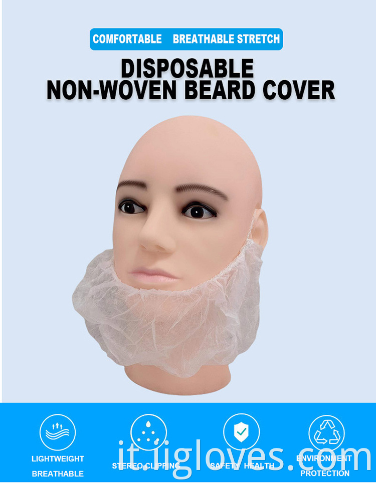 PP Coperchio di barba in tessuto PP in fabbrica cinese OEM traspirante